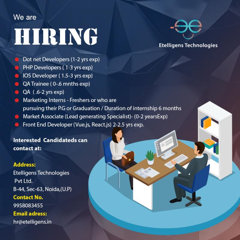 Career - Etelligens Technologies Pvt. Ltd